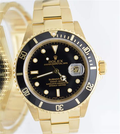 solid gold rolex submariner|Rolex Submariner 18k gold price.